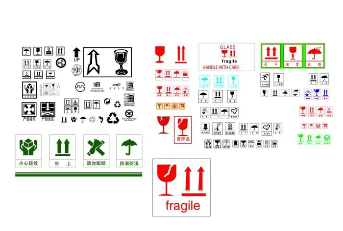 常用纸箱标志图片ai矢量模版下载