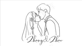 婚礼人头像LOGO图片