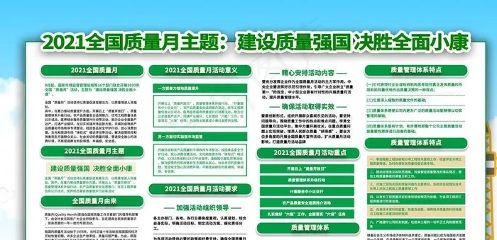 全国质量月图片psd模版下载