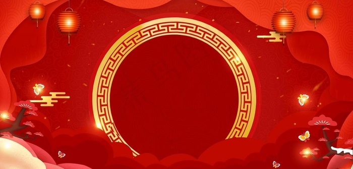 红色背景图片