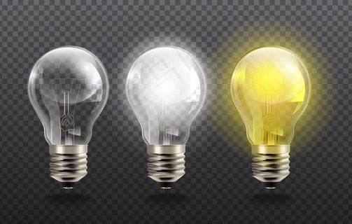 灯泡矢量素材图片