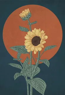 手绘向日葵图片