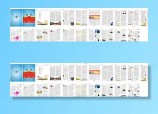 校园校刊 折页图片