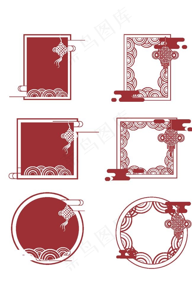 AI古典边框图片