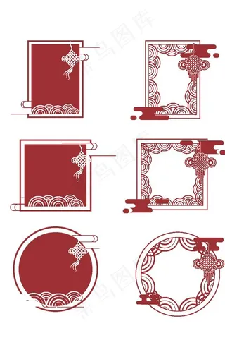 AI古典边框图片