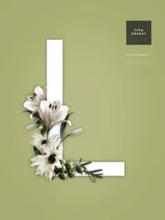 字母花艺图片