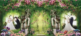 结婚背景 结婚  大树图片