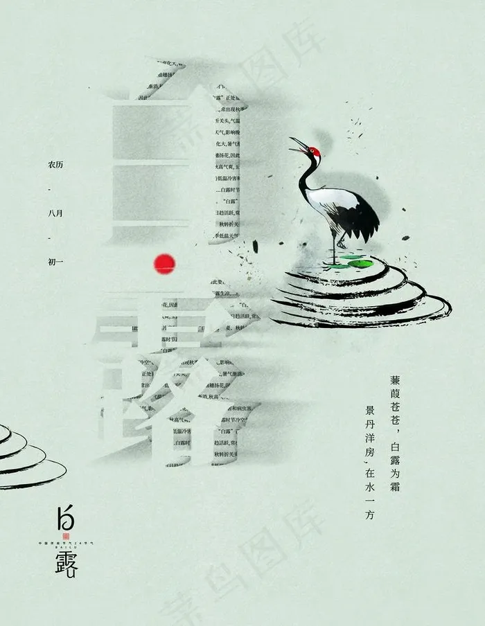 白露图片psd模版下载