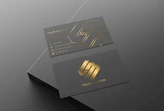 名片烫金样机图片