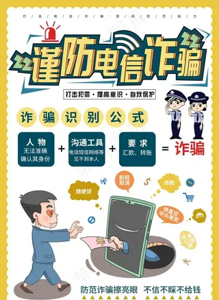 防电信诈骗图片
