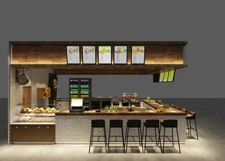 奶茶店效果图图片