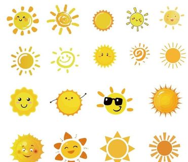 卡通太阳图片