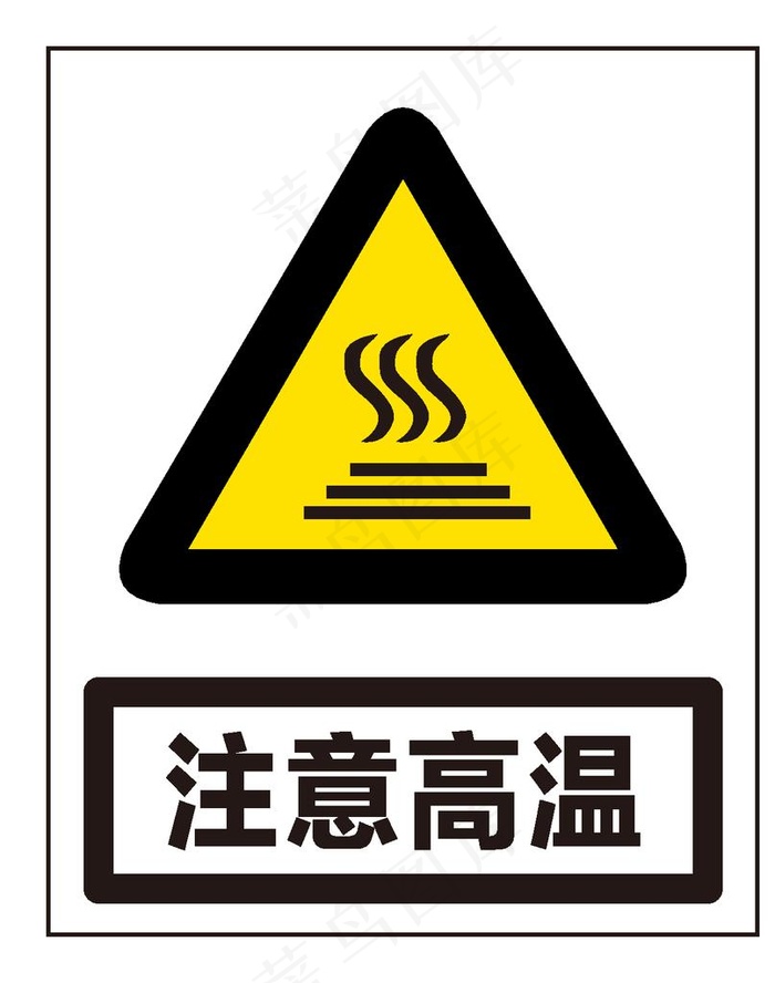 注意高温图片ai矢量模版下载