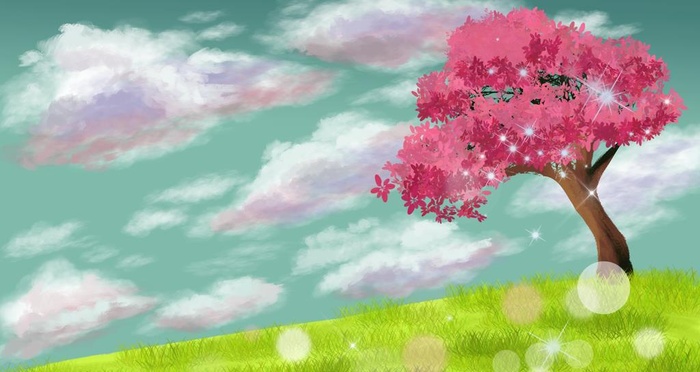 唯美插画图片