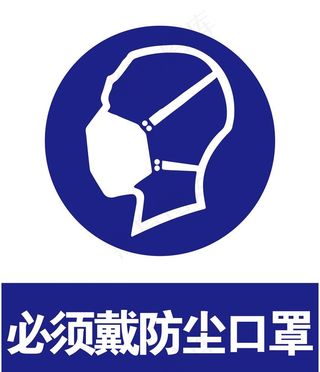 戴防尘口罩图片