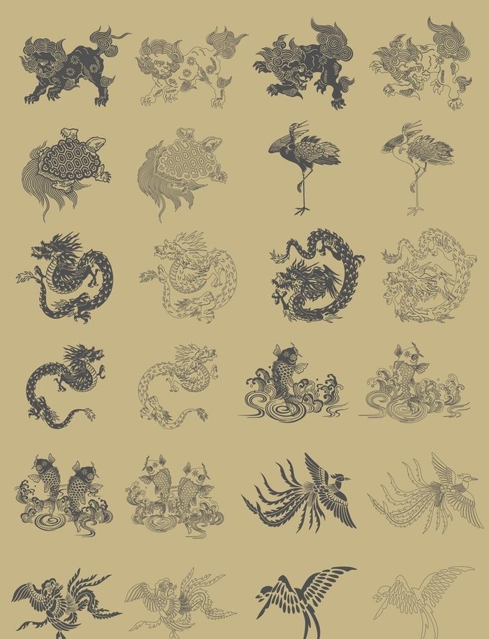 山海经古兽图案图片