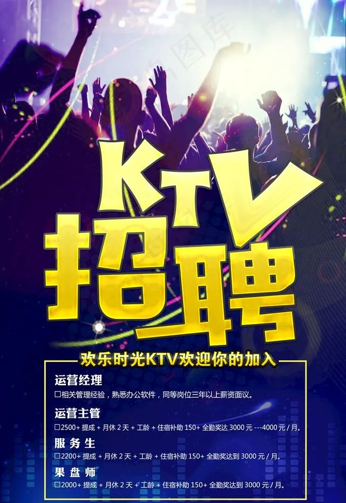 KTV招聘图片(2362x3543)psd模版下载