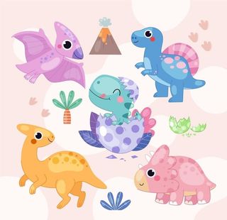 矢量小恐龙图片