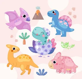 矢量小恐龙图片