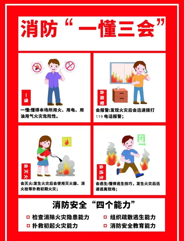 消防安全图片ai矢量模版下载