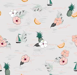 植物水果印花图案图片