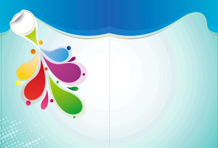 蓝色背景展板图片