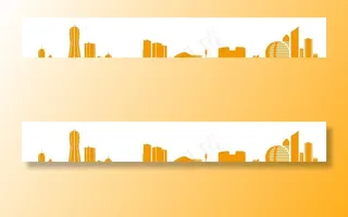 杭州城市剪影图片