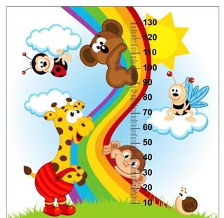 矢量卡通身高尺图片