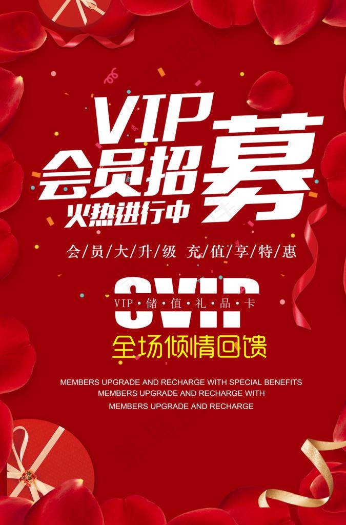 会员充值海报图片psd模版下载
