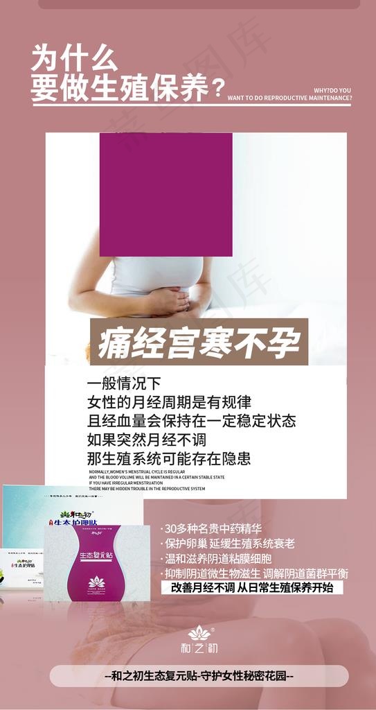 女性私护保养图片(1180x2100)psd模版下载