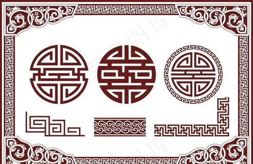 中式边框图片