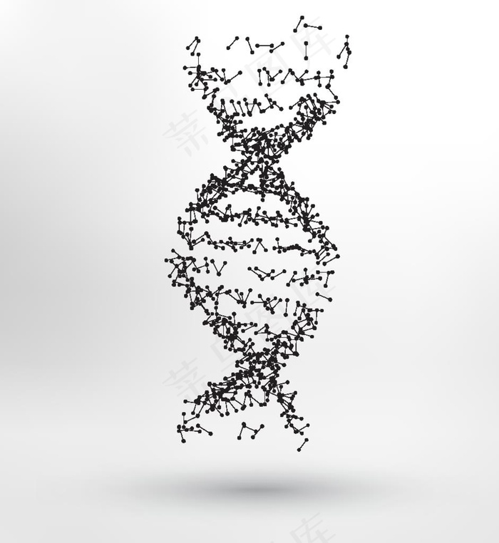 分子背景图片ai矢量模版下载