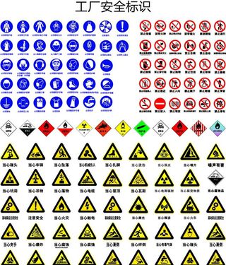 工厂安全标识图片
