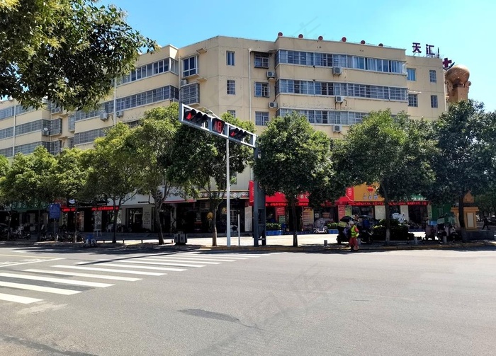 城市道路风景图片