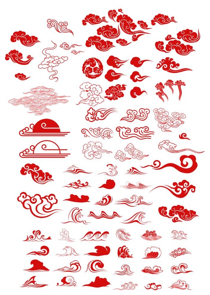 祥云图片(2800x4060)psd模版下载