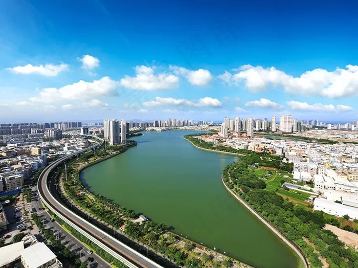 厦门湖边水库图片