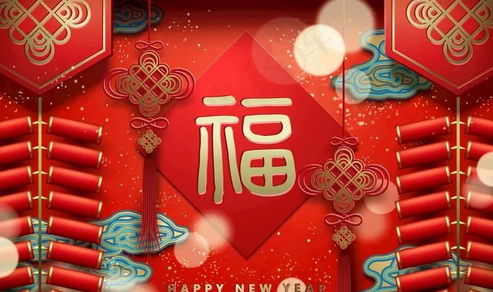 春节图片ai矢量模版下载