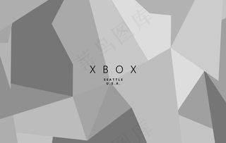 Xbox 几何方块灰色壁纸图片