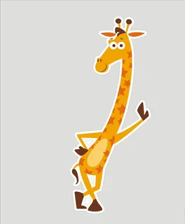 卡通图案长颈鹿图片