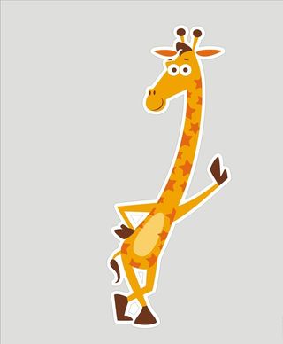 卡通图案长颈鹿图片