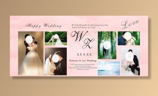 婚礼背景  照片墙图片