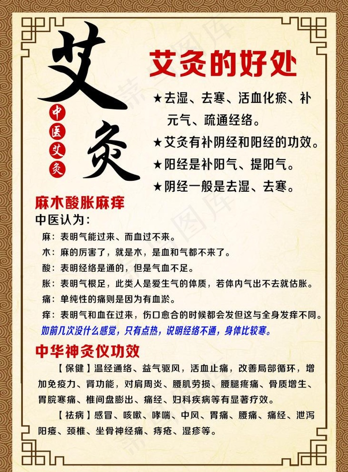 艾灸的好处图片