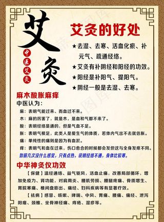 艾灸的好处图片