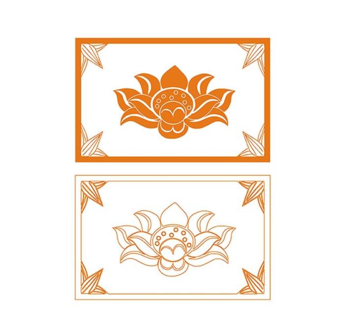 莲花花纹图片cdr矢量模版下载