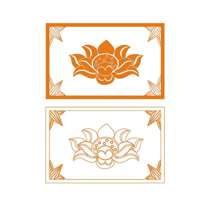 莲花花纹图片cdr矢量模版下载
