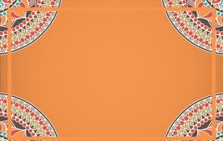 简单带有几何元素的橘色背景图片