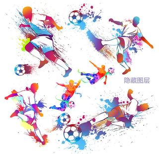 足球员素材图片