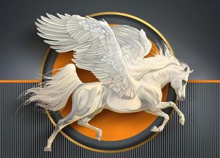 天马骏马装饰画图片