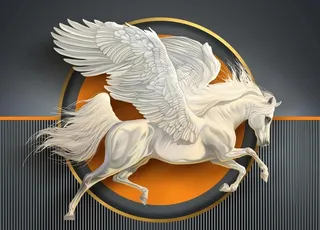 天马骏马装饰画图片