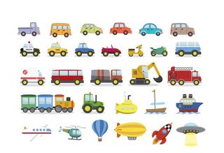 卡通交通工具工具车汽车图片